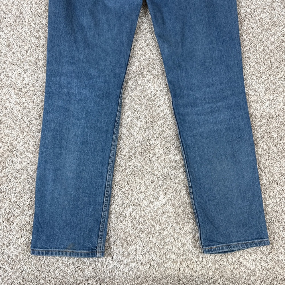 Levi's 511 Jeans Mens 34x32 Blue Medium Wash Distressed Denim Slim Fit - Picture 14 of 15